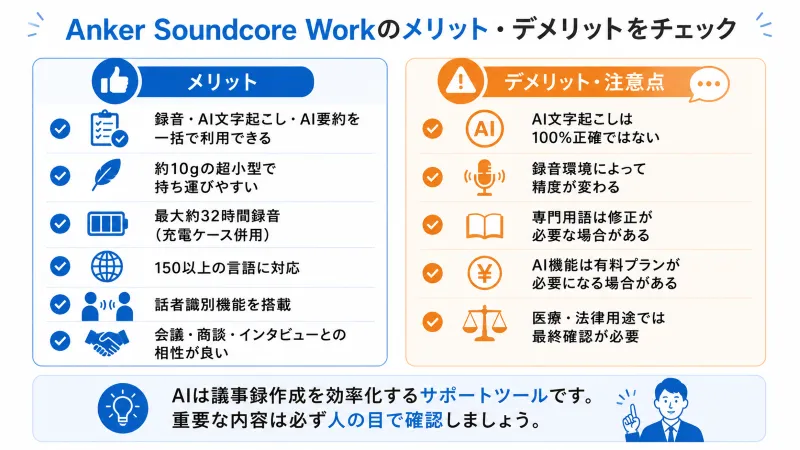 Anker Soundcore Workのリット