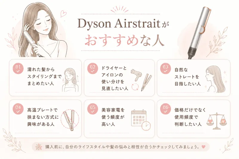 Dyson Airstraitが向いている人を先に紹介
