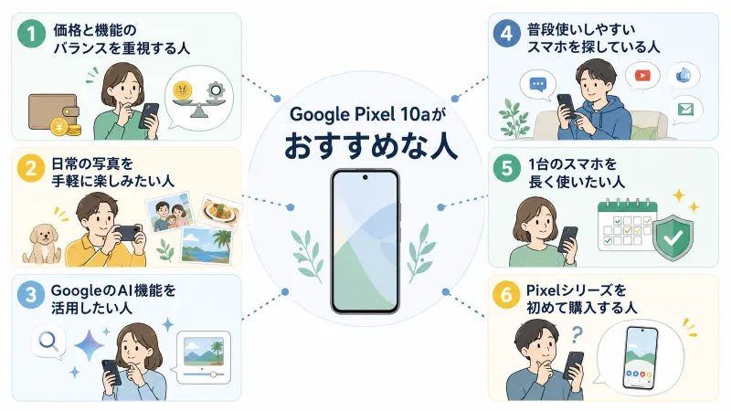 Google Pixel 10aが向いている人の全体像