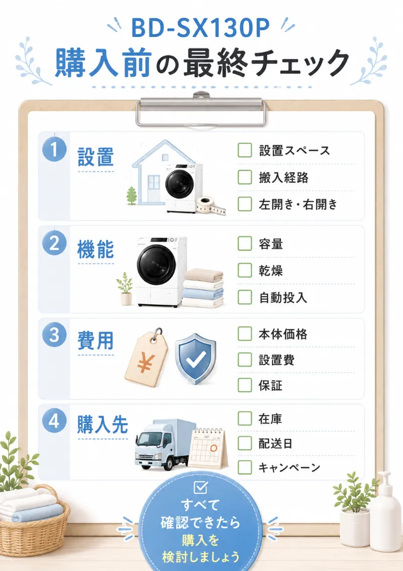 購入前の最終判断チェックシート