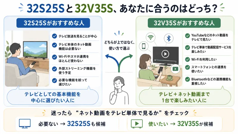 32S25S向き・32V35S向きを左右で確認する「おすすめな人」図解